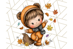Woodland Autumn Parade Clipart PNG Fall Animals Product Image 4