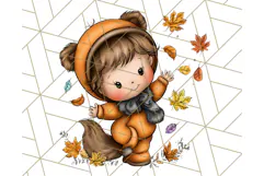 Woodland Autumn Parade Clipart PNG Fall Animals Product Image 4
