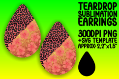 Gorgeous Teardrop Design for Crafting , Leopard Print Product Image 1