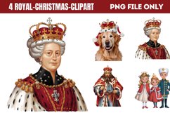 Royal Christmas Clipart Sublimation PNG Product Image 1