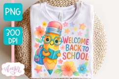 Cute back to school shirt PNG, Teacher shirt sublimation PNG Product Image 5