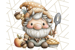 Fall Gnome Clipart PNG Cute Thanksgiving Gnomes Product Image 4