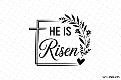 He is Risen SVG | SVG Cut files | Cricut Product Image 1