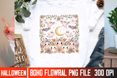 Halloween Boho Flowral Sublimation,Halloween Png Product Image 2