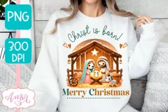 Christmas nativity PNG sublimation, Christmas Christian PNG Product Image 3