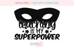 Teaching Is My Superpower SVG PNG Product Image 2