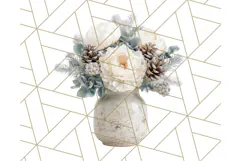 Whimsy Winter Florals Clipart PNG, Christmas Png Clipart Product Image 4