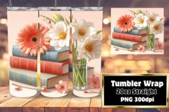 20oz Tumbler Artwork for Sublimation , Books Product Image 1