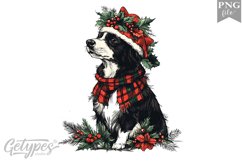 Christmas Dog Clipart Design - High Quality 300 Dpi Product Image 1