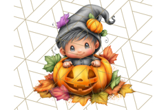 Spooky Gnome Village Clipart PNG Halloween Png Product Image 4
