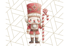 Nutcracker Clipart, Festive Holiday Toy Soldier PNG Art Product Image 4