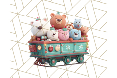 Christmas Train Ride PNG Clipart with Yeti and Elves Product Image 4