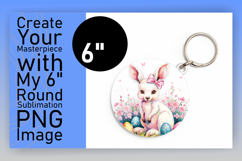 Sleek Keychain Circle Design Template , Cute Easter Product Image 1