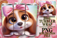 BRIGHT HORIZONS 20oz TUMBLER WRAP, 3D Dog Product Image 1