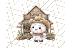 Old West Ghost Halloween PNG Clipart Product Image 4