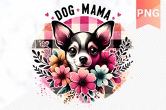 DOG Mama Sublimation - Mother&#039;s Day Clipart PNG Design Product Image 1