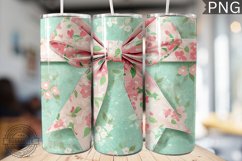 Spring Fling Bow Tumbler Wrap -High Quality 300 Dpi Product Image 1