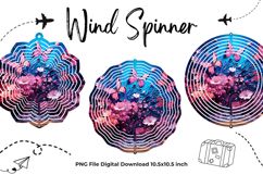 Butterfly Flower Wind Spinner Template Butterfly Sublimation Product Image 1