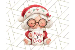 Santa’s Pajama Day Clipart, Cute Christmas Bedtime PNG Product Image 4