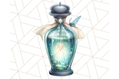 Gothic Fairy &amp; Potion Clipart, Dark Fantasy PNG Printable Product Image 4