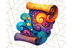 Whimsical Celestial Moon and Stars Clipart Constellation Png Product Image 4