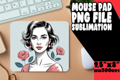 ENCHANTED mouse pad PNG Magic, Beauty Woman Product Image 1