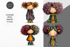 Whimsical Girl Clipart Product Image 1