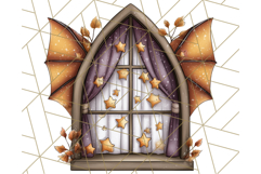 Halloween Fairy House Clipart PNG, Spooky Cottage Art Product Image 4