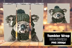 Snowy Animal Friends Tumbler Wrap Design 20oz Product Image 1