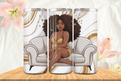Black Girl Magic Black Woman Positive mind 20oz Tumbler wrap Product Image 1