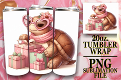 WHIMSICAL GIFT 20oz TUMBLER WRAP, Turtle Product Image 1