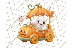 Creepy Carnival Halloween Clipart PNG with Hayride Art Product Image 4