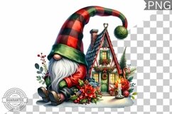 Christmas Gnome Sublimation - Clipart PNG Design Product Image 1