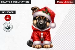 Christmas Puppy clipart, Dog clipart, winter clipart Product Image 1