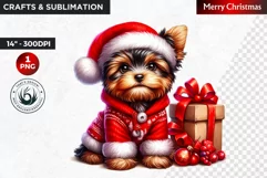 Christmas Puppy clipart, Dog clipart, winter clipart Product Image 1