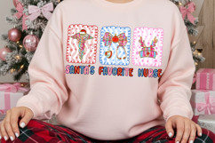 Santa&#039;s favorite nurse Png, Nurse Christmas Png, Merry Nurse Product Image 2