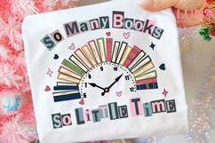 So Many Books So Little Time Png, Sublimation Design, Bookis Product Image 4