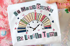So Many Books So Little Time Png, Sublimation Design, Bookis Product Image 4
