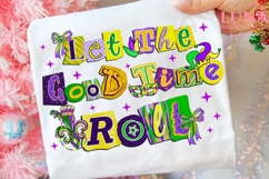 Let The Good Times Roll png, Mardi Gras Bow Fleur De Lis Png Product Image 5