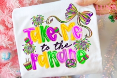 Take Me To The Parade PNG, Mardi Gras PNG, Fleur De Lis PNG Product Image 6