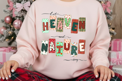 Let Heaven and Nature Sing PNG, Whimsical Christmas Png Product Image 2