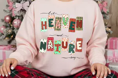 Let Heaven and Nature Sing PNG, Whimsical Christmas Png Product Image 2