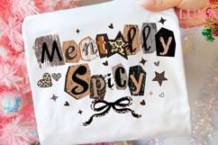 Mentally Spicy Sarcastic PNG Sassy Funny Mental Health Png Product Image 6