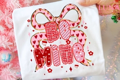 Be Mine Png, Valentine's Day Png, Coquette Bow Png, Preppy Product Image 4