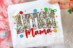 Autism Mama Png, Autism Awareness Png, Coquette Autism Png Product Image 3