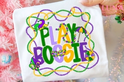 Play Boosie PNG,Mardi Gras Typography,Play Boosie Design Product Image 1