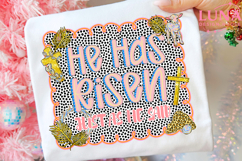 He Has Risen Just As He Said Png, Luke 24:6 Png Retro Easter Product Image 3