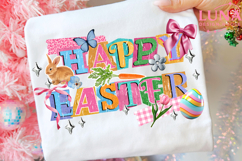 He Is Risen Preppy Gold Foil Easter Png Easter Png Hand Draw Product Image 3