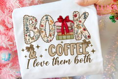 Books and Coffee PNG, Floral Book Lover Design, Flower Book Product Image 4