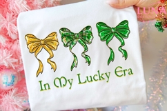 In My Lucky Era Png, Glitter Shamrock Coquette Png, Patrick Product Image 4